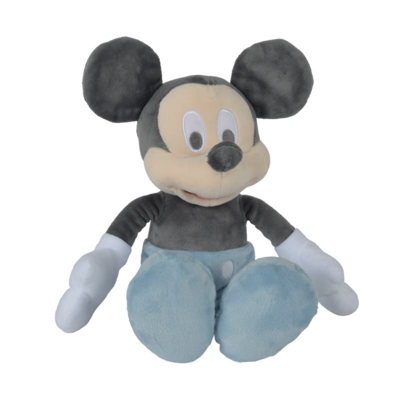  mickey souris peluche bleu 25 cm 